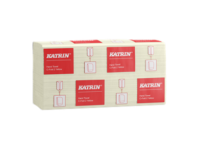   Käsipyyhe Katrin C-taitto 2 keltainen 16pkt