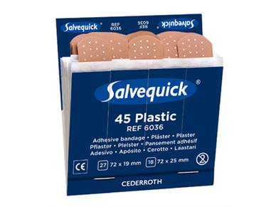  Muovilaastari Salvequick 6036 6x45 kpl 