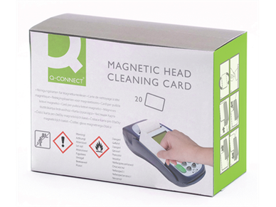  Korttilukijan puhdistuskortti Q-Connect/20 kappaletta 