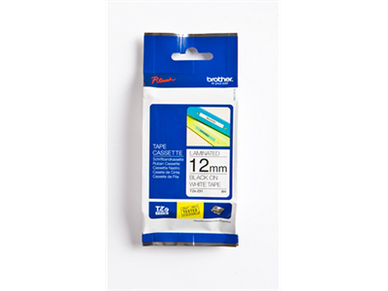 Tarrakasetti Brother TZe231 12mm valkoinen/musta
