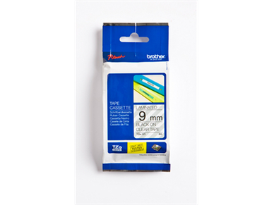 Tarrakasetti Brother TZe121 9mm kirkas/musta 