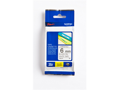 Tarrakasetti Brother TZe211 6mm valkoinen/musta