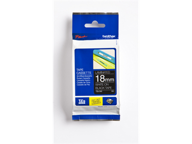 Tarrakasetti Brother TZe345 18mm musta/valkoinen