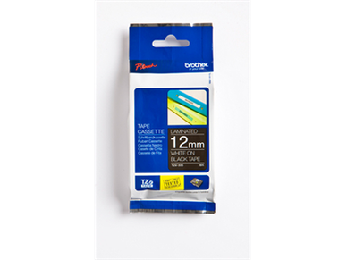 Tarrakasetti Brother TZe335 12mm musta/valkoinen