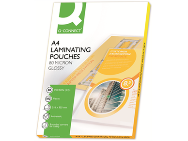  Laminointitasku Q-Connect A4 80mic/100 