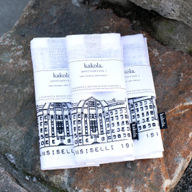 Kakolan rakennukset -keittiöpyyhe