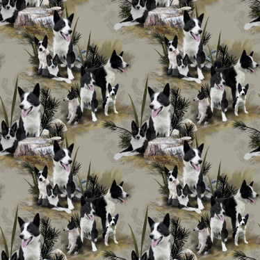 Karjalankarhukoira 60cm valmispala