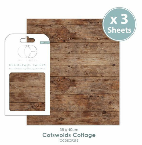 Decoupage-arkki - Cotswolds Cottage - Craft Consortium