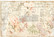 Decoupage-arkki - 48x76 cm - Paper Floral Parchment - Prima Redesign Decor Tissue Paper