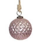 Lasipallo - Pinkki - 8 cm