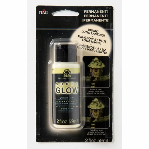 Pimeässä hohtava maali - 59 ml - Folk Art Super glow