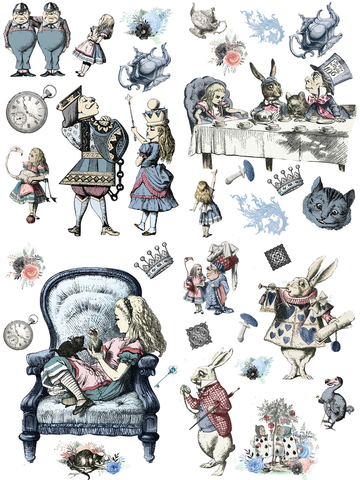 Siirtokuva - 63 x 81 cm - Alice in Wonderland - Belles and Whistles