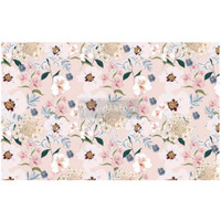 Decoupage-arkki - 48x76 cm - Blush Floral - Prima Redesign Tissue Paper
