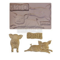 Silikonimuotti - 20x13 cm - Prima Re-Design - Farm Friends