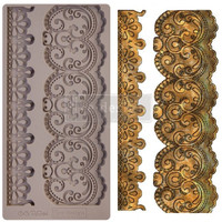 Silikonimuotti - 25x13 cm - Prima Re-Design - Border Lace