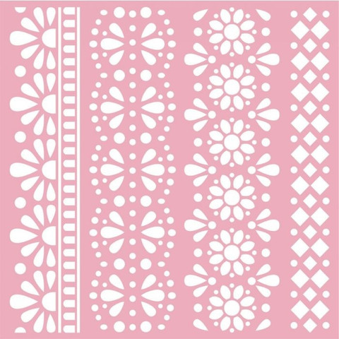 Sabluuna - 15 x 15 cm - Traditional Lace Borders