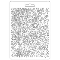 Muotti - 21 x 15 cm - Stamperia Soft Mould Christmas Patchwork Stars