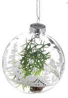 Lasipallo 8 cm - Kirkas