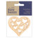 Vanerikoriste 3 kpl - Papermania Bare Basics Wooden Shapes Heart