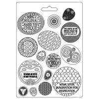Muotti - A4 - Stamperia Soft Mould Klimt Rounded Patterns
