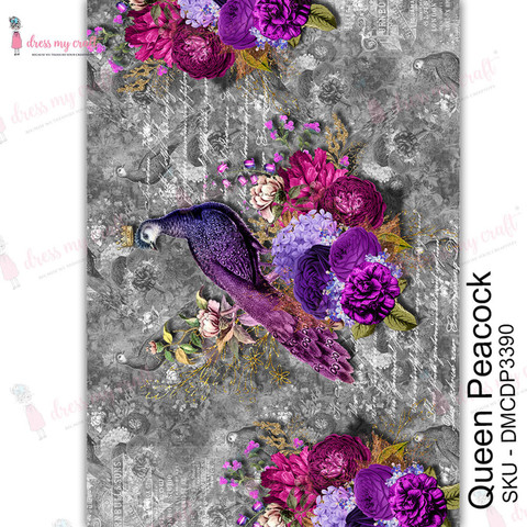 Vesisiirtokuva A4 - Queen Peacock