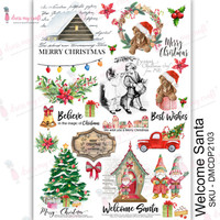 Vesisiirtokuva A4 - Welcome Santa