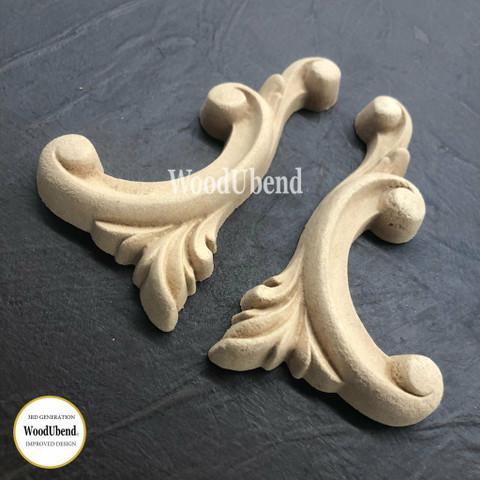 Puukoristepari 6,5x11 cm - WoodUBend 1341