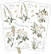 Siirtokuva-arkit 2 kpl 12x18 cm - Craft Consortium Belle Fleur Rub On Transfers