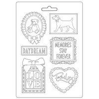 Muotti A4 - Stamperia Soft Mould DayDream Frame and Quotes