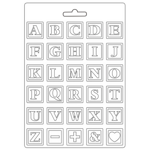 Muotti A4 - Stamperia Soft Mould Daydream Alphabet