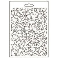 Muotti 15x21 cm - Stamperia Soft Mould Savana Crackle Pattern 