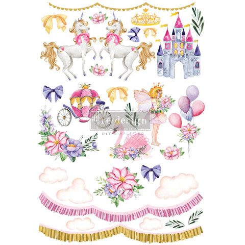 Siirtokuva 60 x 88 cm - Baby Girl - Redesign with Prima Decor Transfer
