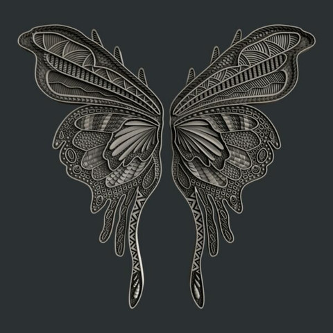 Silikonimuotti - Koristeen koko n. 13x13x0,6 cm - Zuri Butterfly Wings