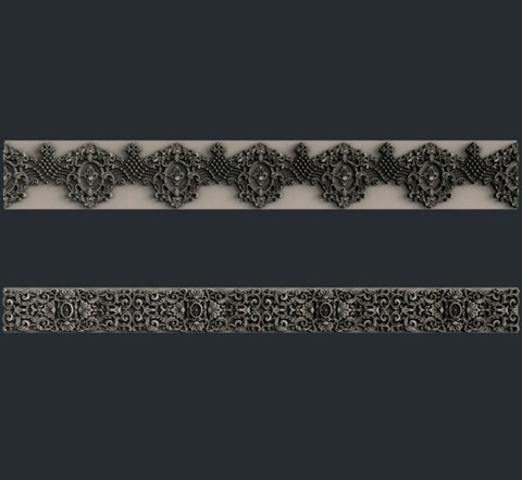 Silikonimuotti - Muotin koko n. 23x8 cm - Zuri Seamless Borders 1