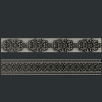 Silikonimuotti - Muotin koko n. 23x8 cm - Zuri Seamless Borders 3
