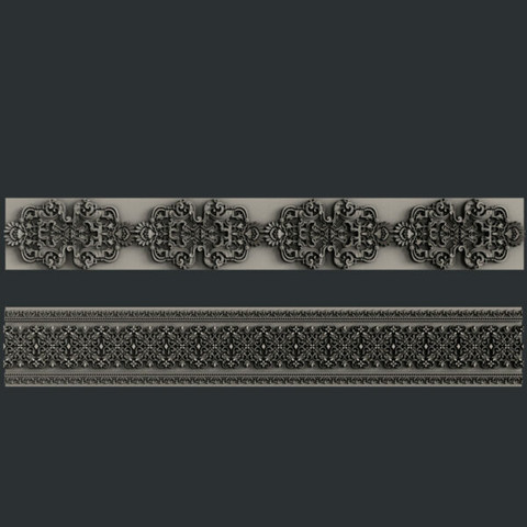Silikonimuotti - Muotin koko n. 23x8 cm - Zuri Seamless Borders 3