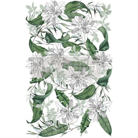 Siirtokuva  60x88 cm - Peaceful Garden Redesign With Prima Decor Transfers
