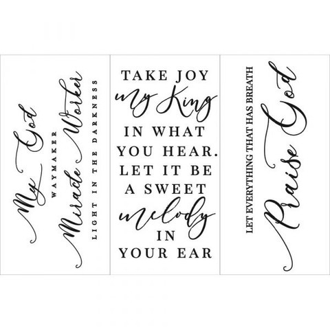 Siirtokuva  45x30 cm - Scripture Redesign With Prima Decor Transfers