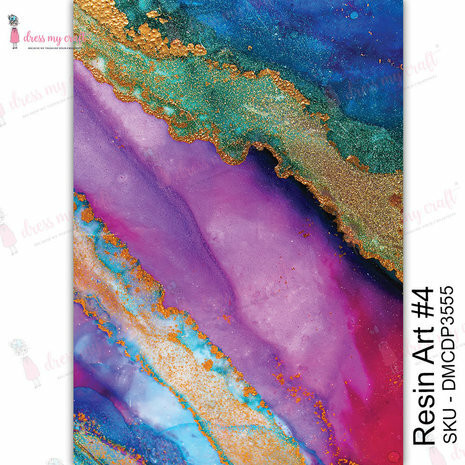 Vesisiirtokuva A4 - Dress My Craft Transfer Me Resin Art #4