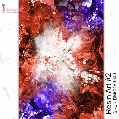 Vesisiirtokuva A4 - Dress My Craft Transfer Me Resin Art #2