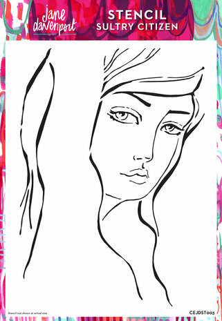 Sabluuna 21x30 cm - Creative Expressions Jane Davenport Mask & Stencil Sultry Citizen