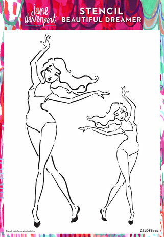 Sabluuna 21x30 cm - Creative Expressions Jane Davenport Mask & Stencil Beautiful Dreamer 