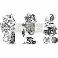 Siirtokuva 30x45 cm- Mermaid Treasure Redesign With Prima Decor Transfers