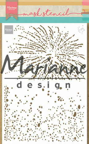 Sabluuna 15x21 cm - Marianne Design Mask Stencil A5 Tiny's Bubbles & Sparkles