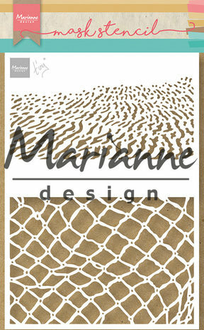 Sabluuna 15x21 cm - Marianne Design Mask Stencil A5 Tiny's Beach 