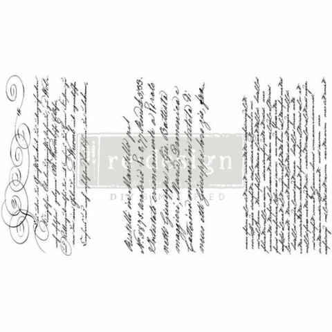 Siirtokuva  30x45 cm - Secret Letter Redesign With Prima Decor Transfers