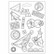 Muotti 15x21 cm - Stamperia Soft Mould Bauhaus Kandinsky Rhythm