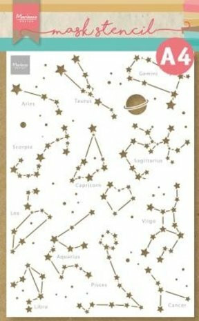 Sabluuna A4 - Marianne Design Craft Stencil Zodiac Signs