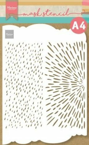Sabluuna A4 - Marianne Design Craft Stencil Slimline Rain & Sunshine