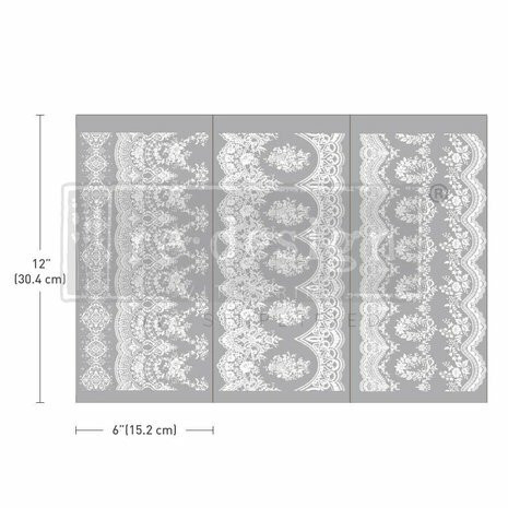 Siirtokuva 30x45 cm - Vintage Wallpaper Redesign With Prima Decor Transfers